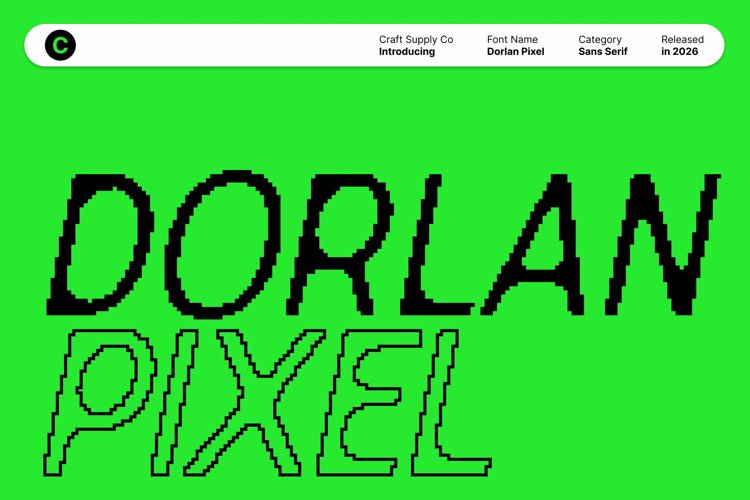 Preview of Dorlan Pixel Font