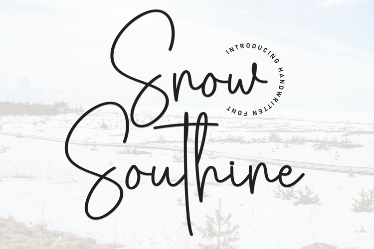 Preview of Snow Southine Font