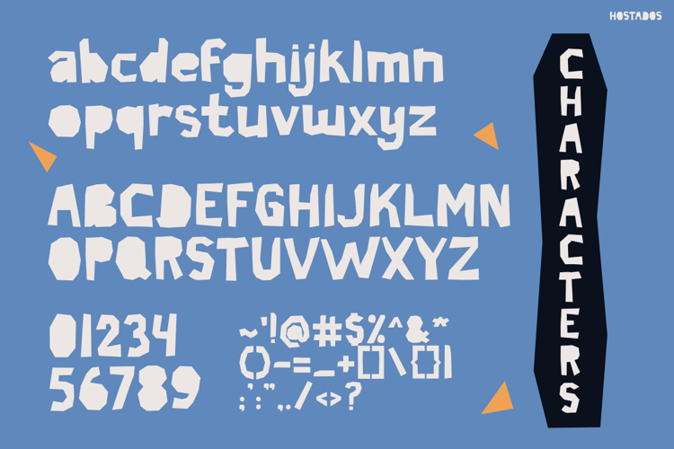 Preview of Hostados Font