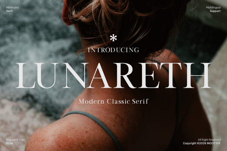 Preview of IT Lunareth Font