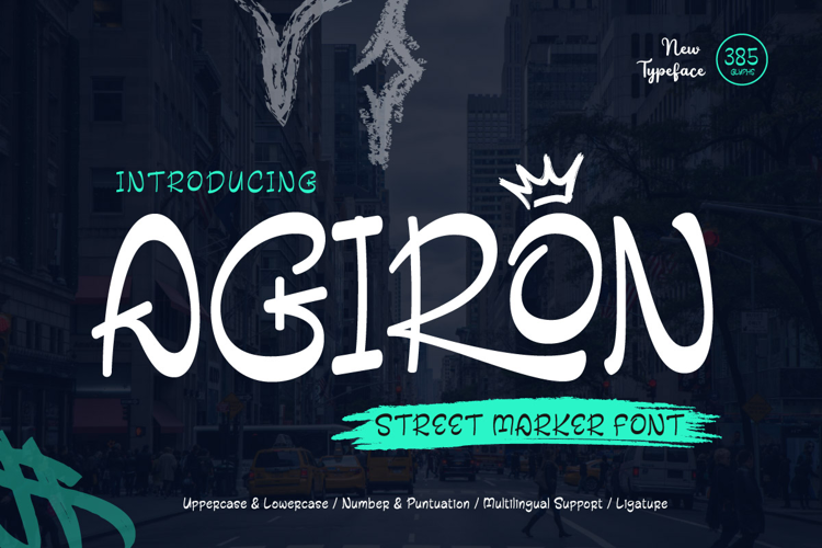Preview of AGIRON Font