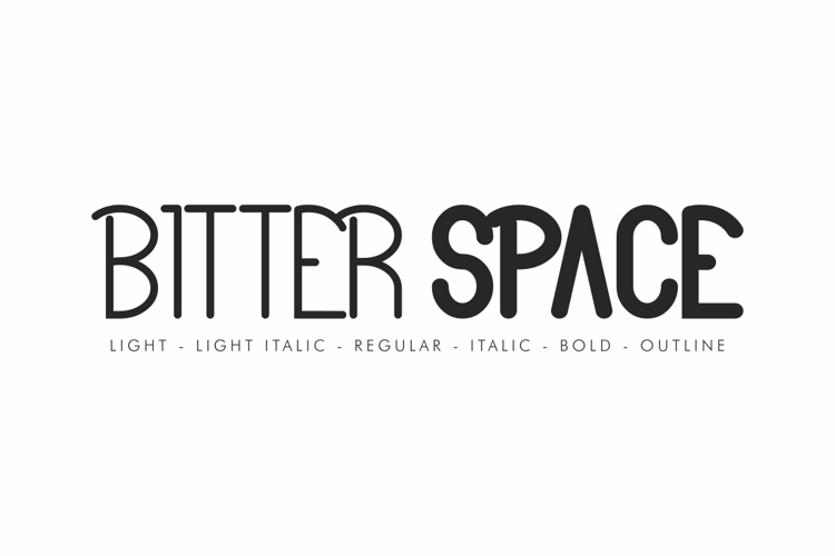Bitter Space Font