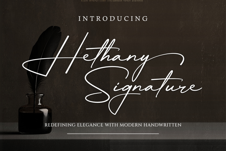 Hethany Signature Font