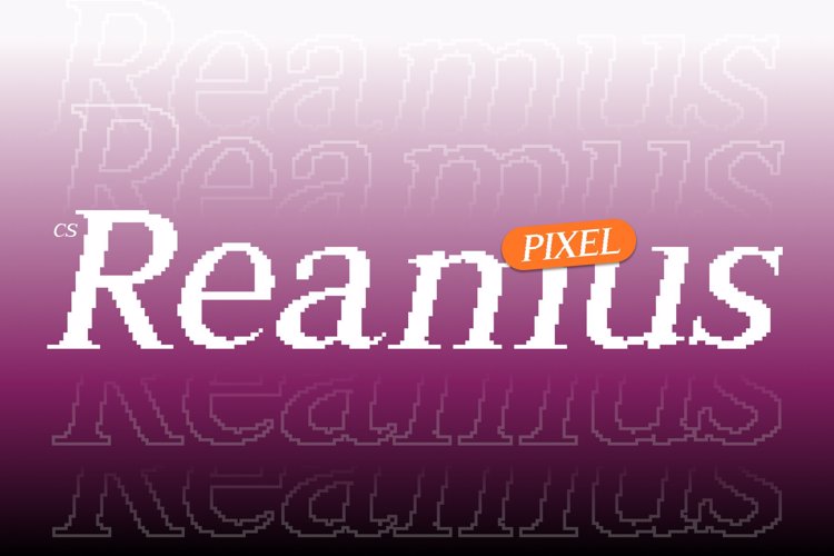 Preview of CS Reamus Pixel Font