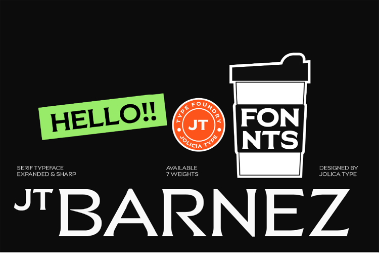 Preview of Jt Barnez Font