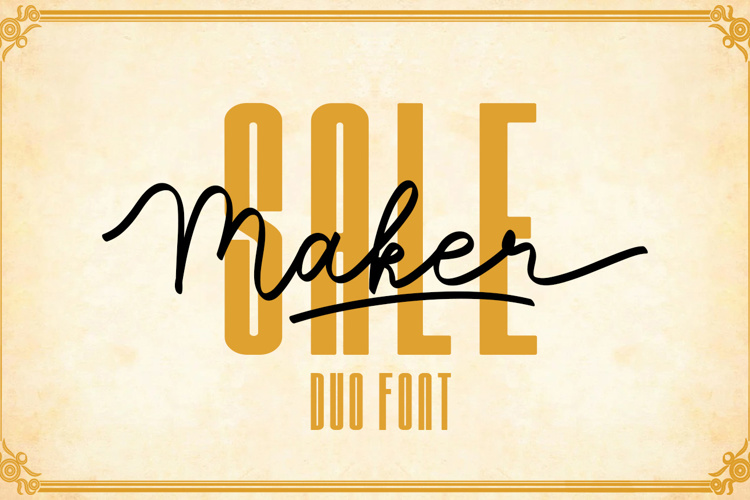 Sale Maker Script Font