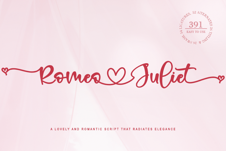 Romeo Juliet Font