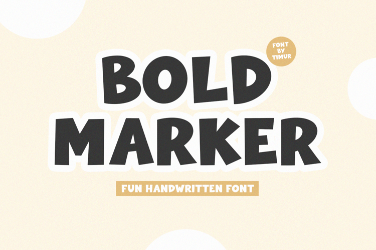 Bold Marker Font