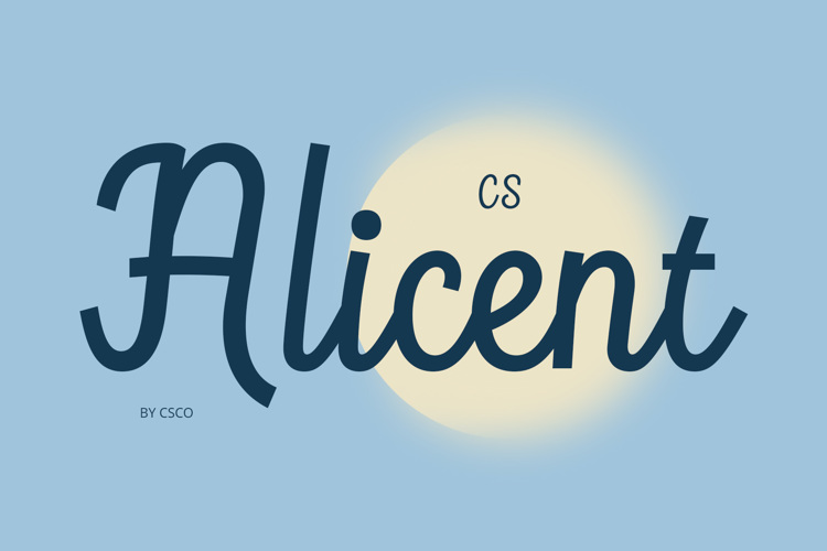 Preview of CS Alicent Font