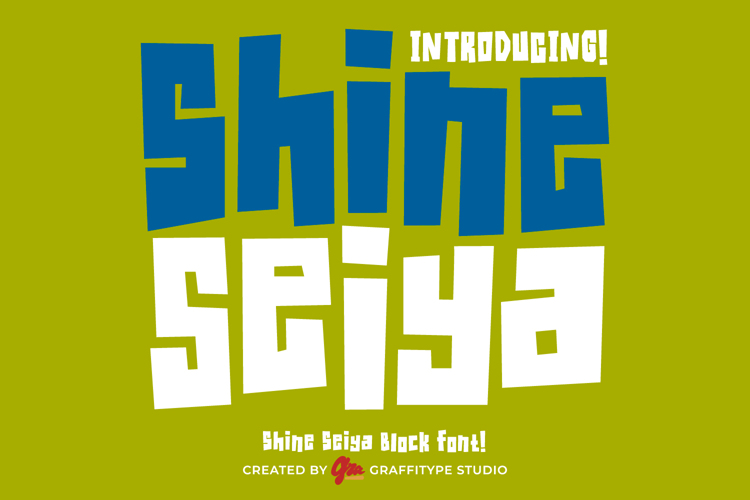 Preview of Shineseiya Font