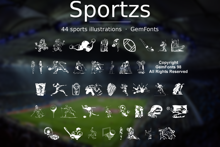 Preview of Sportzs Font