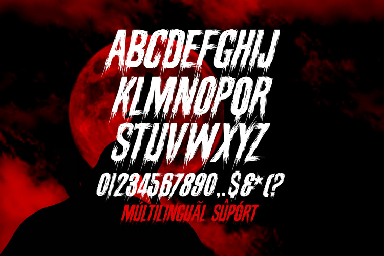 Preview of Death Stinger Font