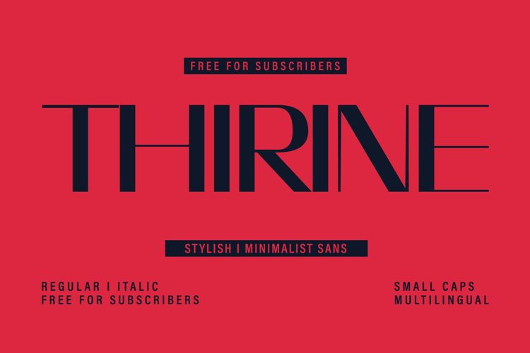 Preview of THIRINE Font