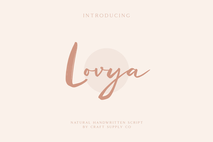 Lovya Font
