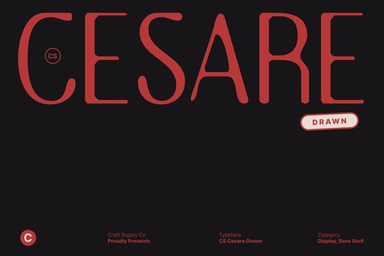 Preview of CS Cesare Drawn Font