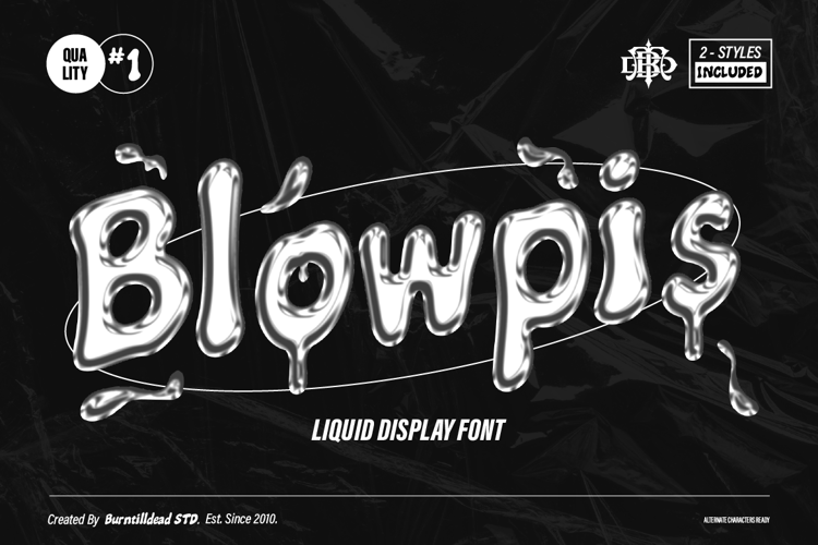 Preview of Blowpis Font