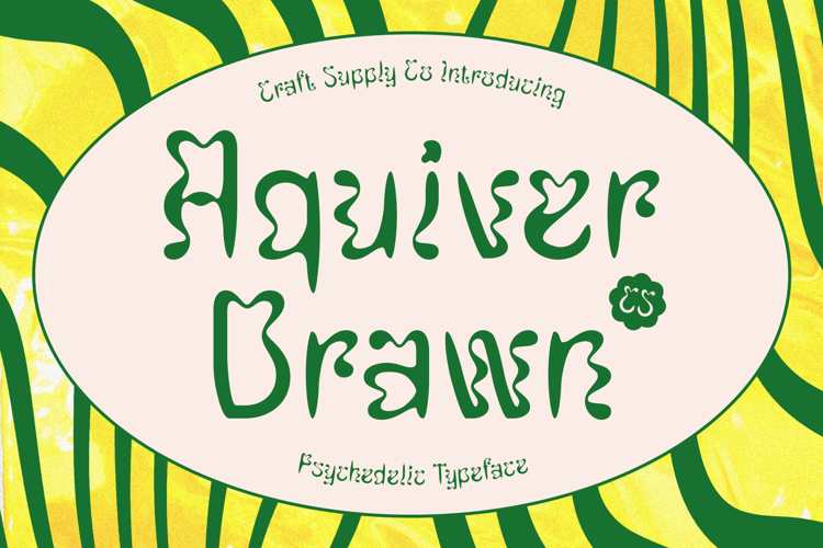 Preview of CS Aquiver Drawn Font