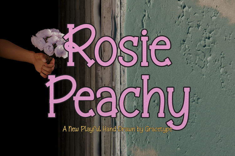 Preview of Rosie Peachy Font