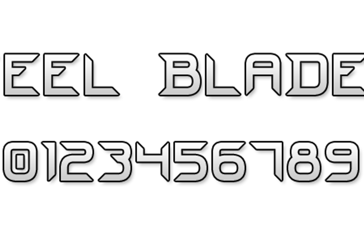 Steel Blade 7 Font