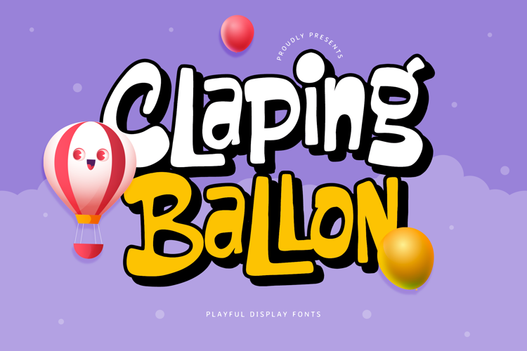 Preview of Claping Ballon Font