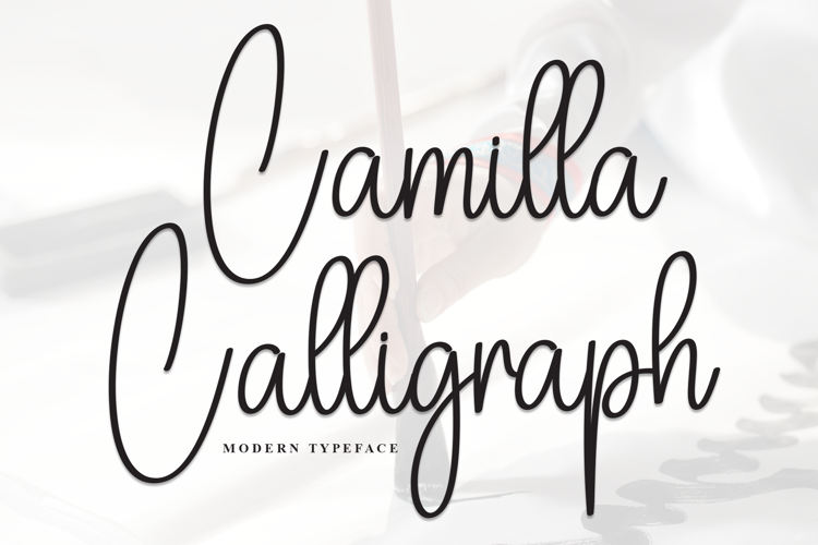 Preview of Camilla Calligraph Font
