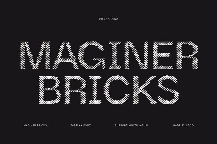 Preview of Maginer Bricks Font