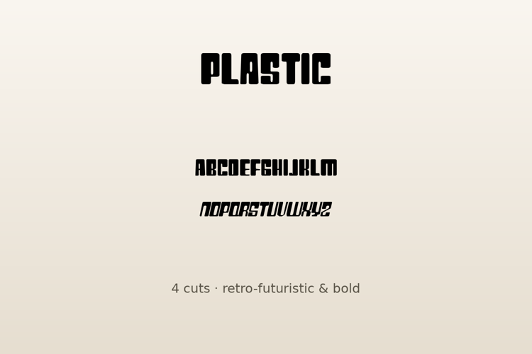 Preview of Plastic Font