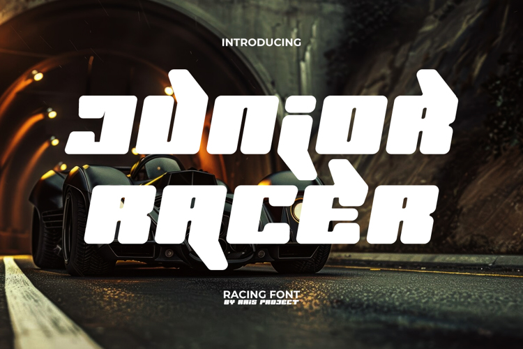 Preview of Junior Racer Font