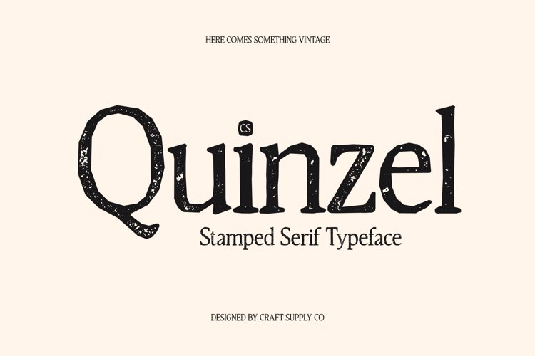 Preview of CS Quinzel Stamp Font