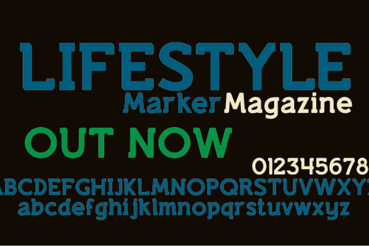Lifestyle Marker M54 Font