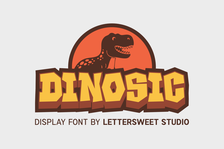 Preview of Dinosic Font