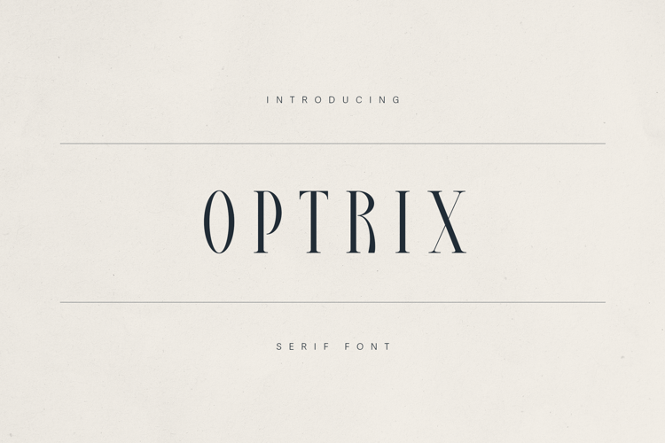 Preview of Optrix Font
