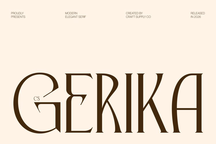 Preview of CS Gerika Font