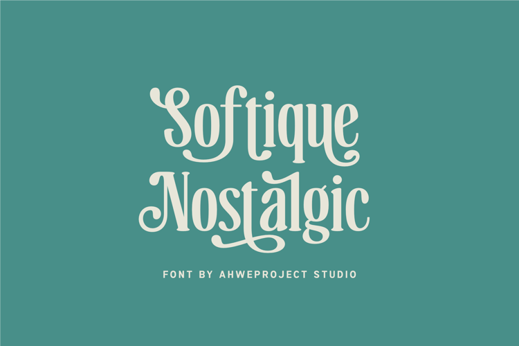 Preview of Softique Nostalgic Font