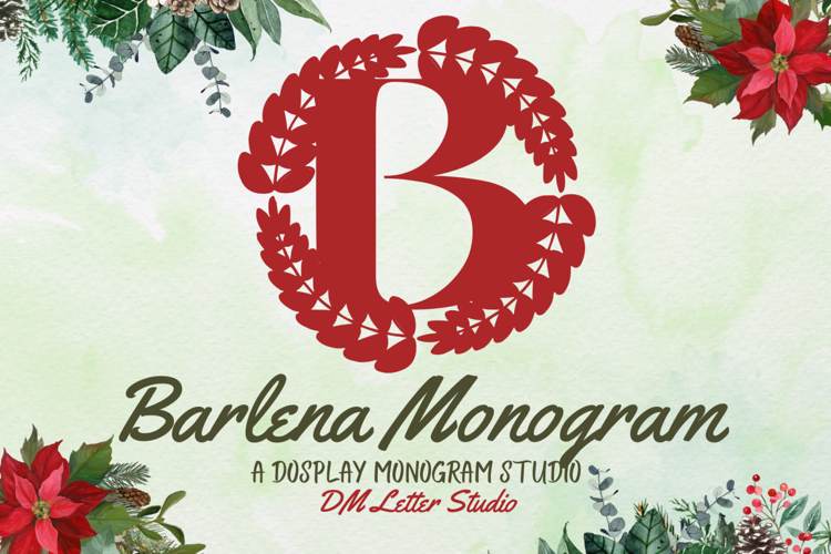 Preview of Barlena Monogram Font