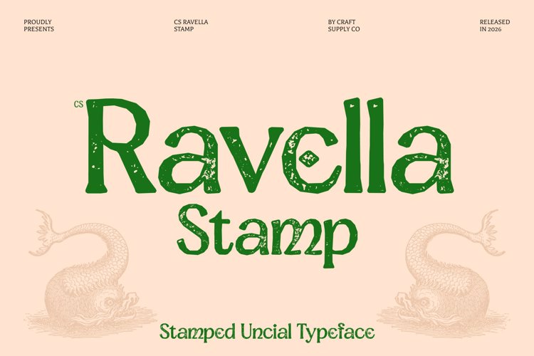 Preview of CS Ravella Stamp Font