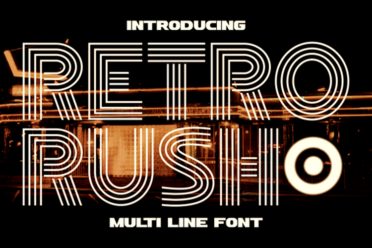 Preview of Retro Rush Font