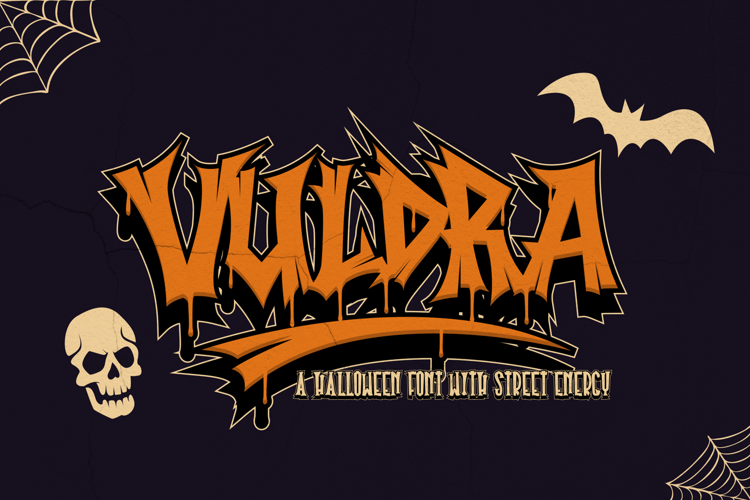 Preview of Vuldra Halloween Graffiti Font