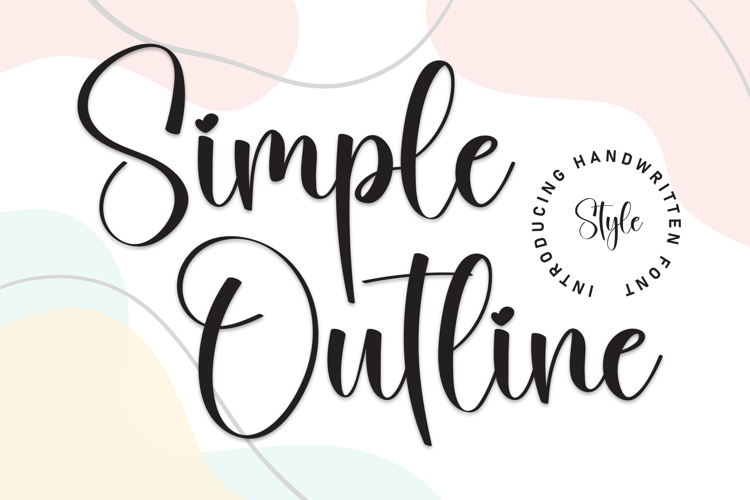 Preview of Simple Outline Font