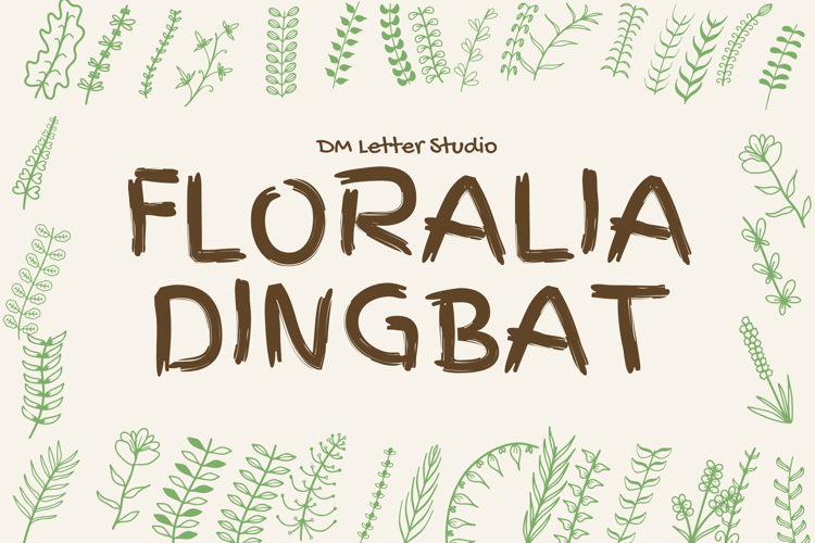 Preview of Floralia Dingbat Font