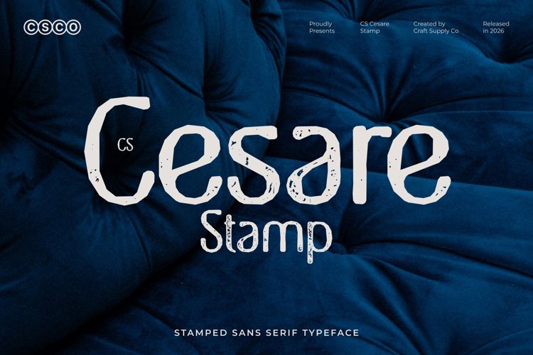 Preview of CS Cesare Stamp Font