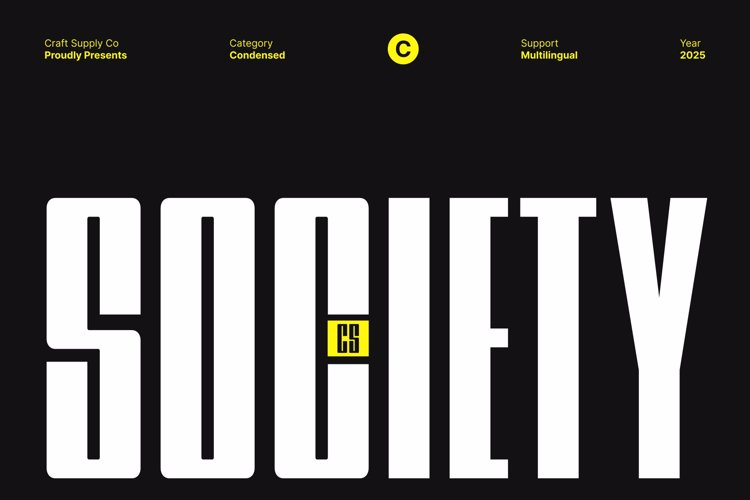 Preview of CS Society Font