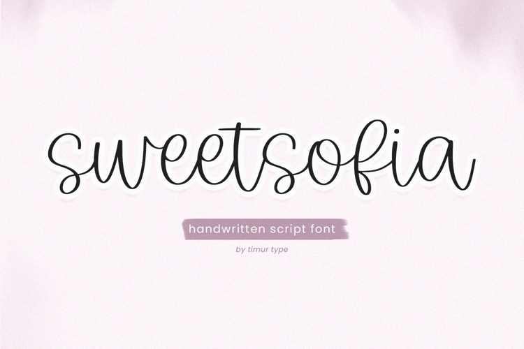sweetsofia Font