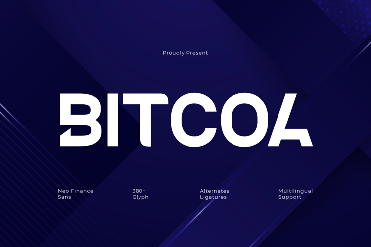 Preview of Bitcoa - Neo Finance Sans Font