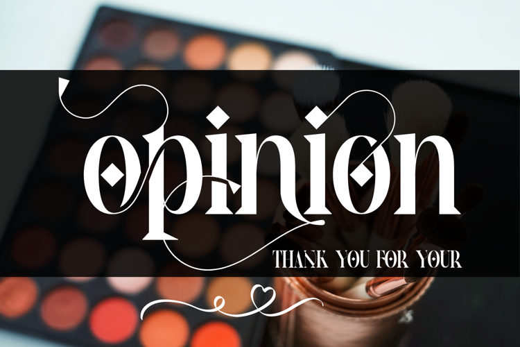 Preview of Theatrical Elegant Font