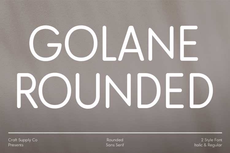 Golane Rounded Font