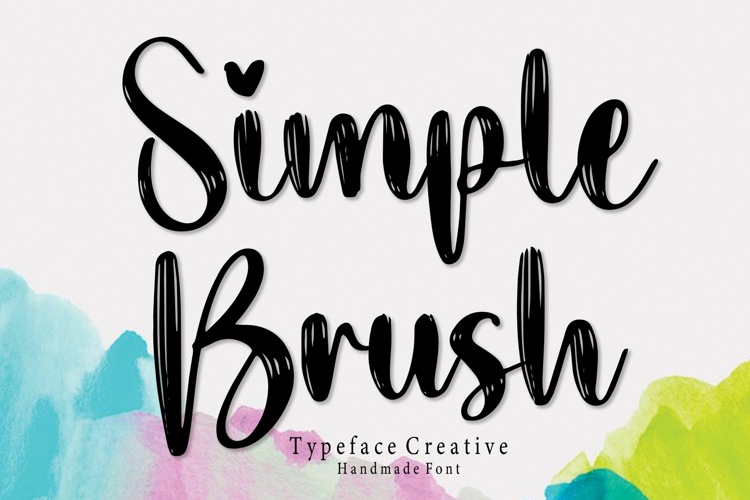 Simple Brush Font