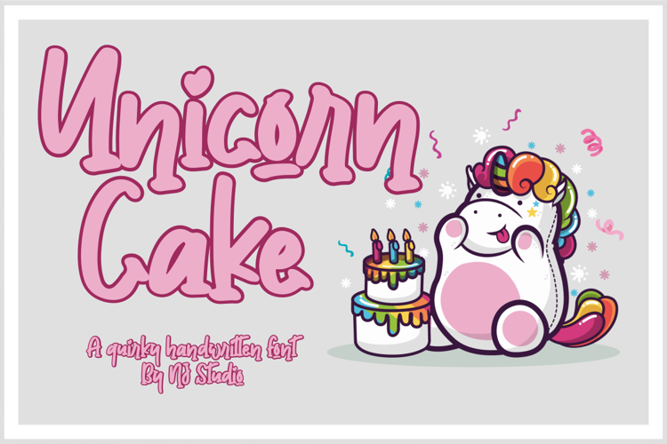 Unicorn Cake Font