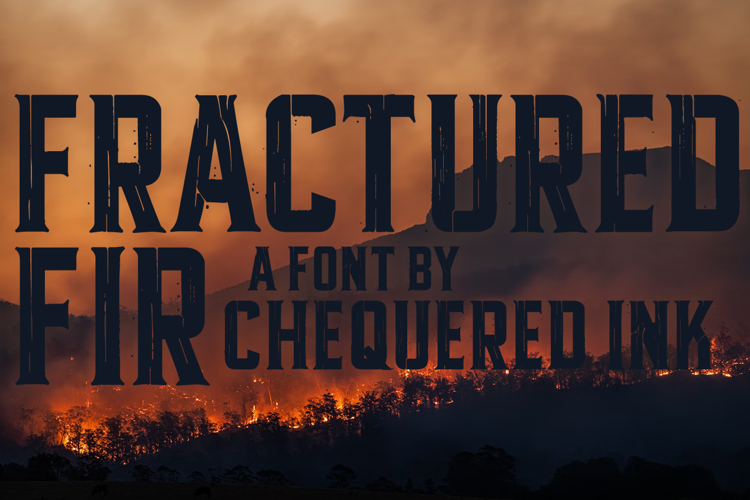 Fractured Fir Font