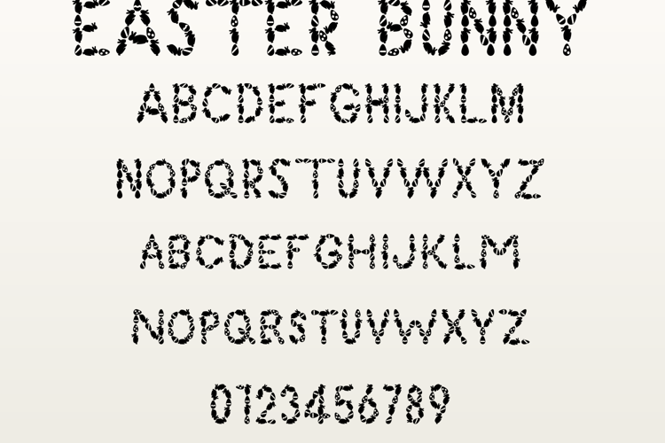 Preview of Easter Bunny Font